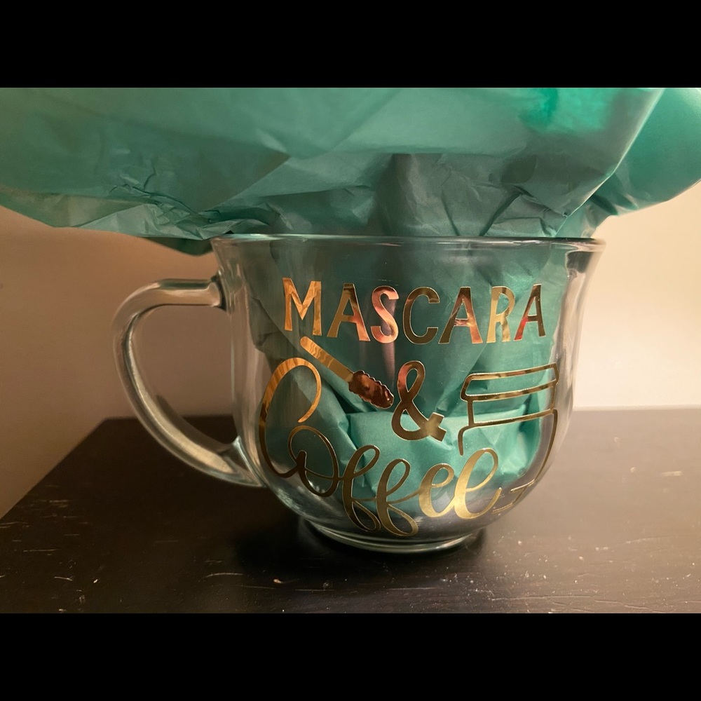 Mascara and Coffee Clear Mug